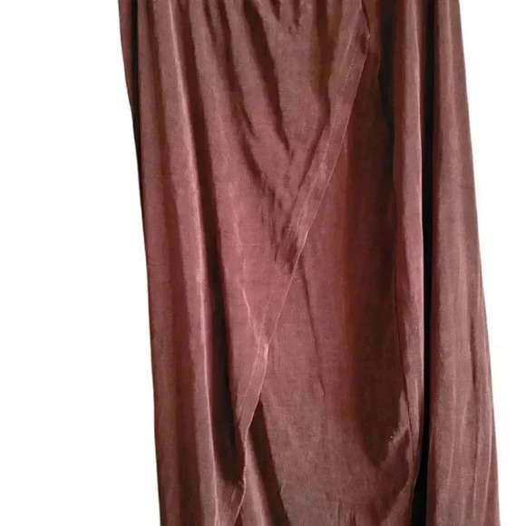 DIAMOND WEAR Floor Length Maxi Pencil Skirt & Sleeveless Top Brown Tones Med - Picture 10 of 13